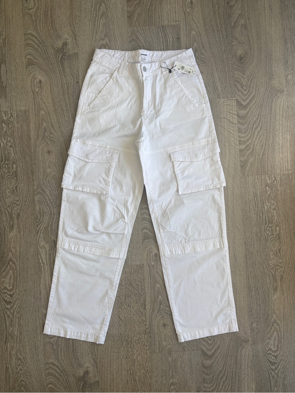 Garage NWT White Cargo Utility Pants